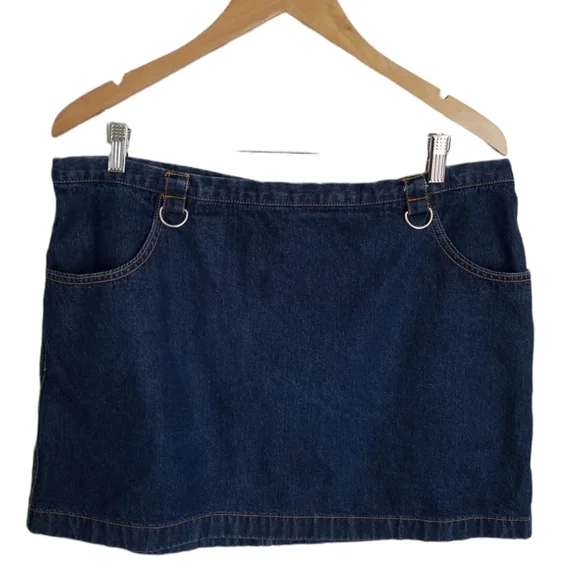 Pretty Dark Blue Denim skirt size 16 Old Navy - Picture 1 of 8